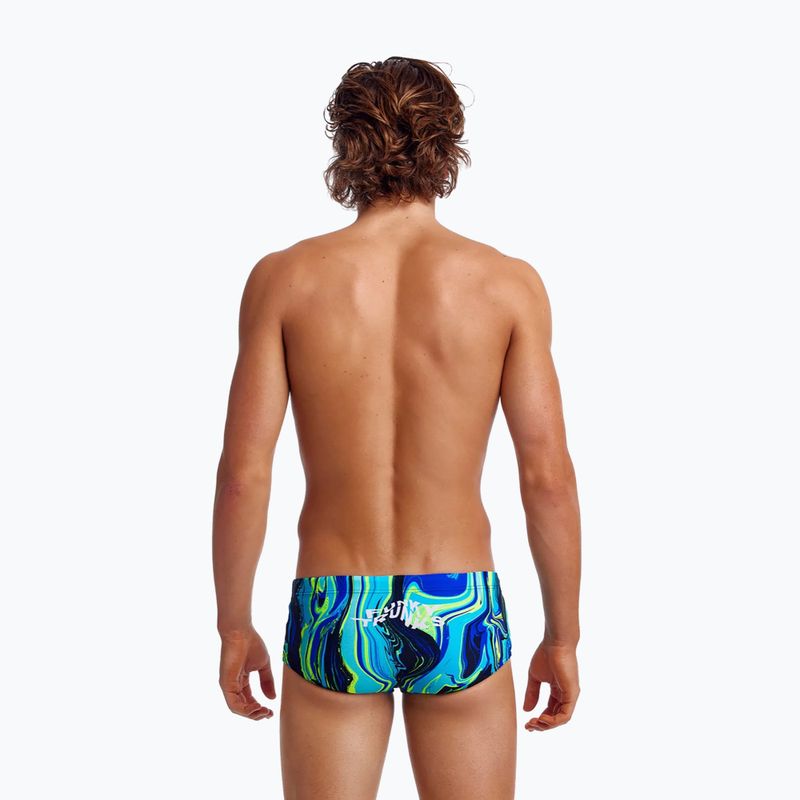 Badehose Herren Funky Trunks Sidewinder Trunks dunkelblau-blau FTS1M71476 6