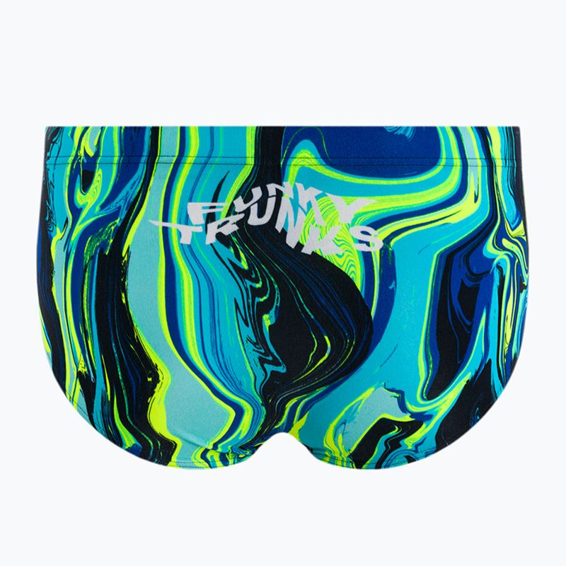 Badehose Herren Funky Trunks Sidewinder Trunks dunkelblau-blau FTS1M71476 2