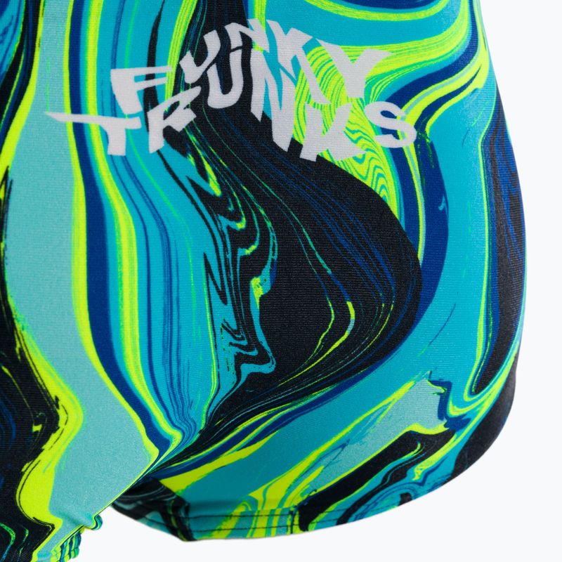 Badehose Herren Funky Trunks Sidewinder Trunks dunkelblau-blau FTS1M71476 3