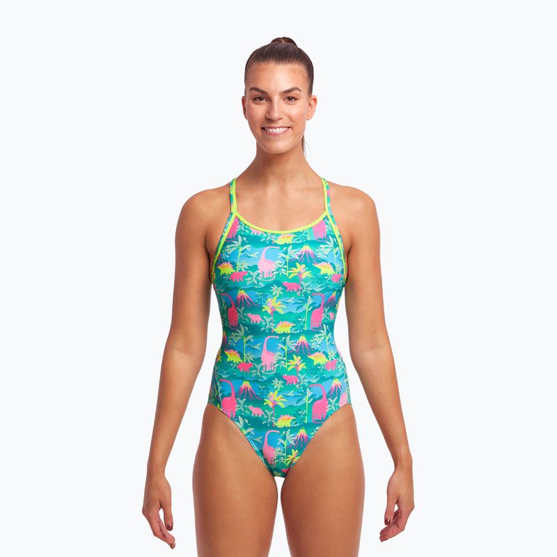 Funkita Diamond Back One Piece Damen Badeanzug Grün FS11L7153408 2