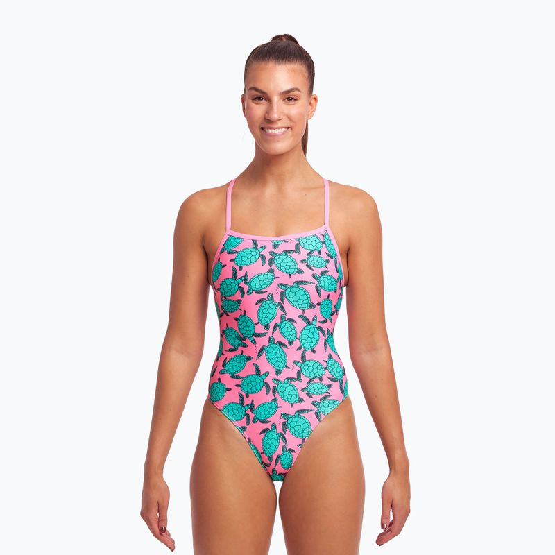 Funkita Damen Einteiler Badeanzug Strapped In One Piece rosa FS38L7156516 2