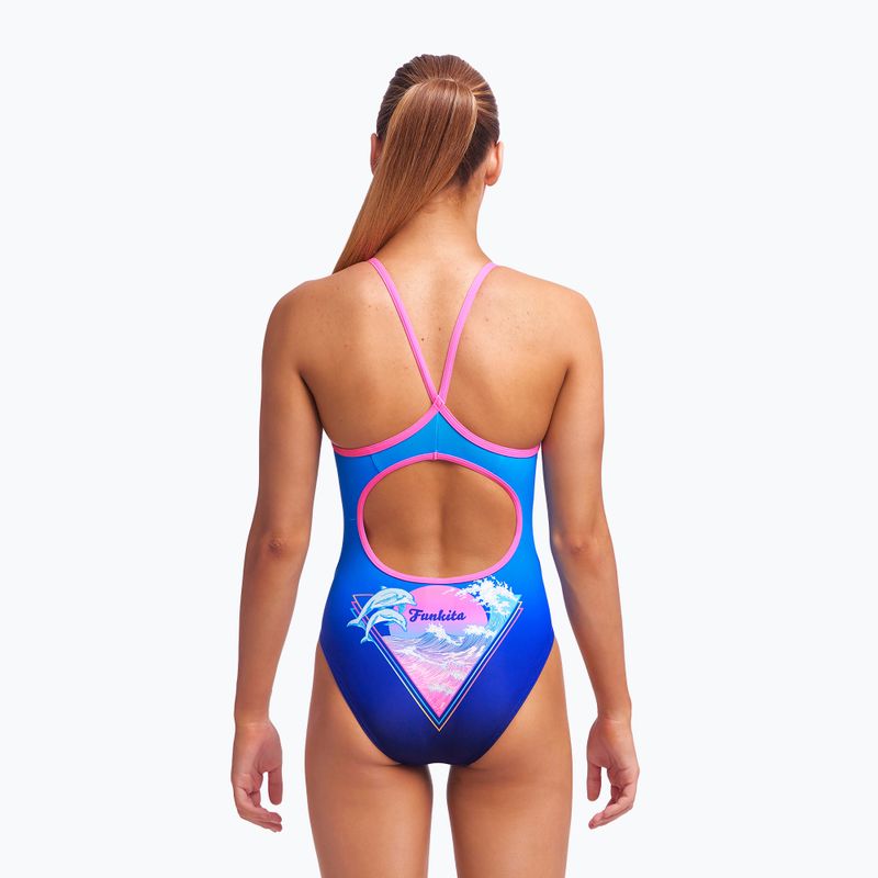 Funkita Diamond Back One Piece Kinder Badeanzug Blau FS11G7155714 4