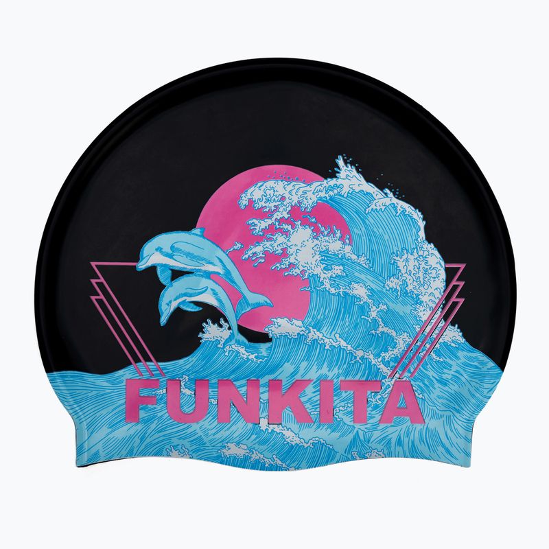 Funkita Silikon Badekappe schwarz Kappe FS997155800
