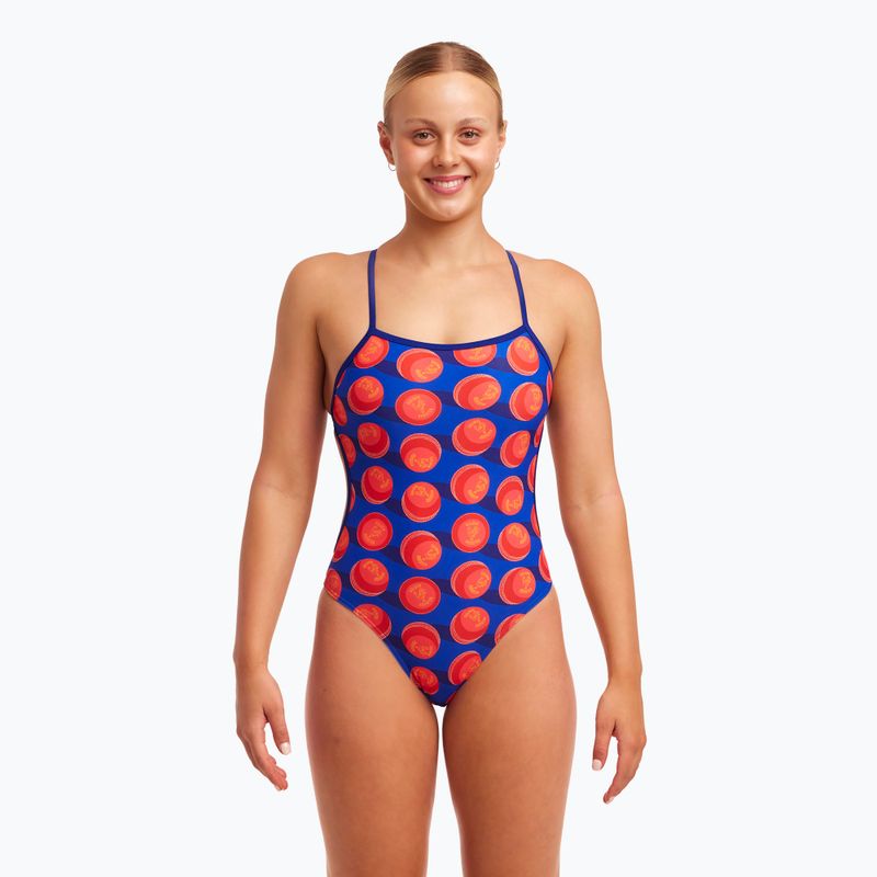 Funkita Twisted One Piece Damen-Badeanzug glänzende Kugeln 5