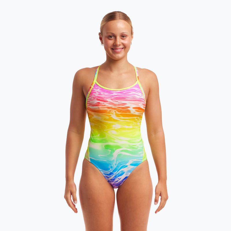 Frauen einteiliger Badeanzug Funkita Diamond Back One Piece See Säure 5