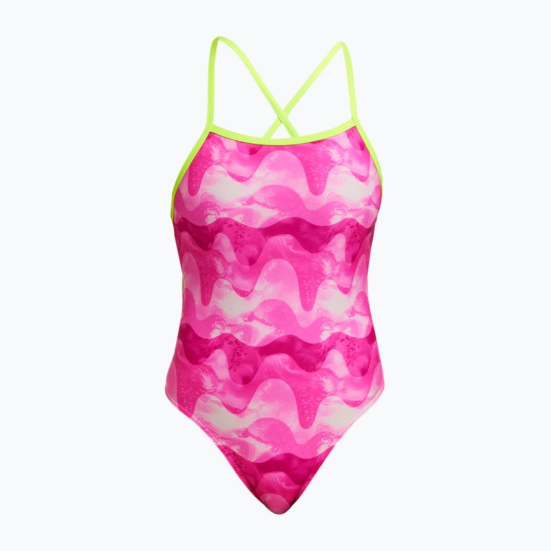 Funkita Tie Me Tight One Piece Damen-Badeanzug rosa Kappen