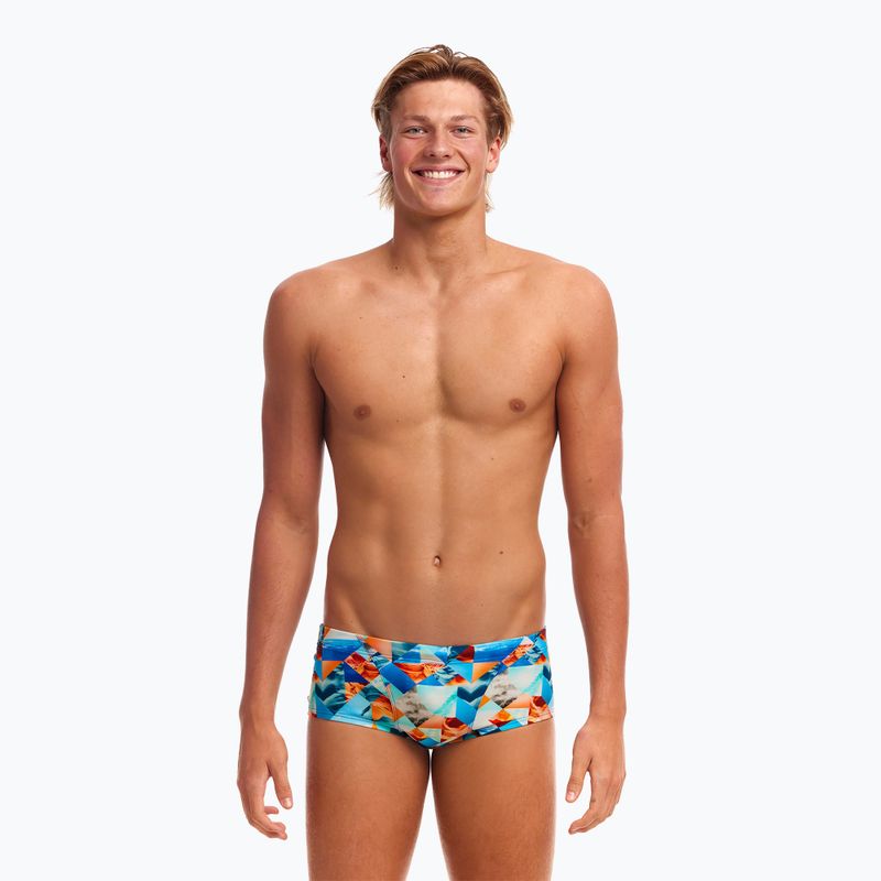 Funky Trunks Classic Trunks Herren Badehose mit zerschlagener Welle 2