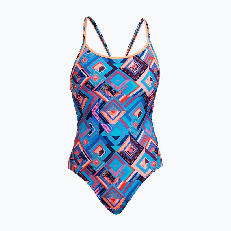 Damen einteiliger Badeanzug Funkita Diamond Back One Piece boxed up