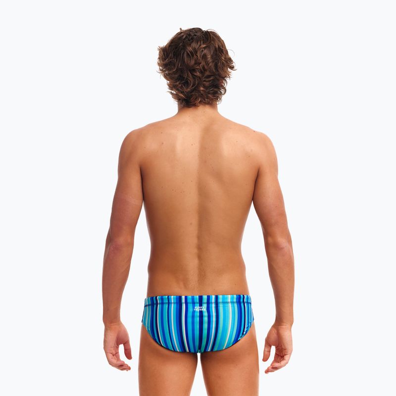 Herren Badeslip Funky Trunks Classic Brief Lane Lines