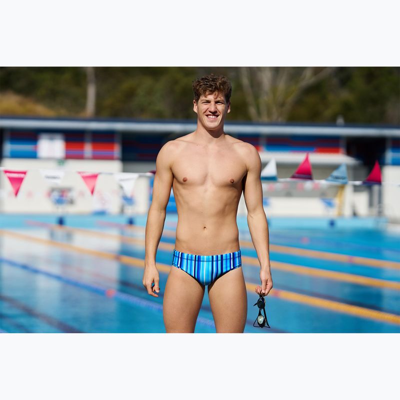 Herren Badeslip Funky Trunks Classic Brief Lane Lines