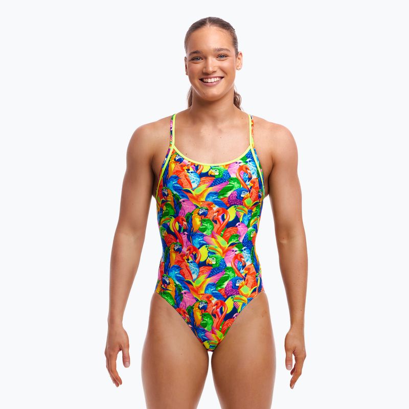 Damen einteiliger Badeanzug Funkita Diamond Back One Piece helle Vögel 2