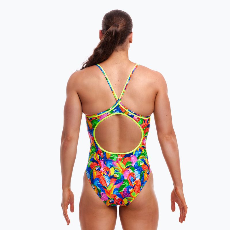 Damen einteiliger Badeanzug Funkita Diamond Back One Piece helle Vögel 3