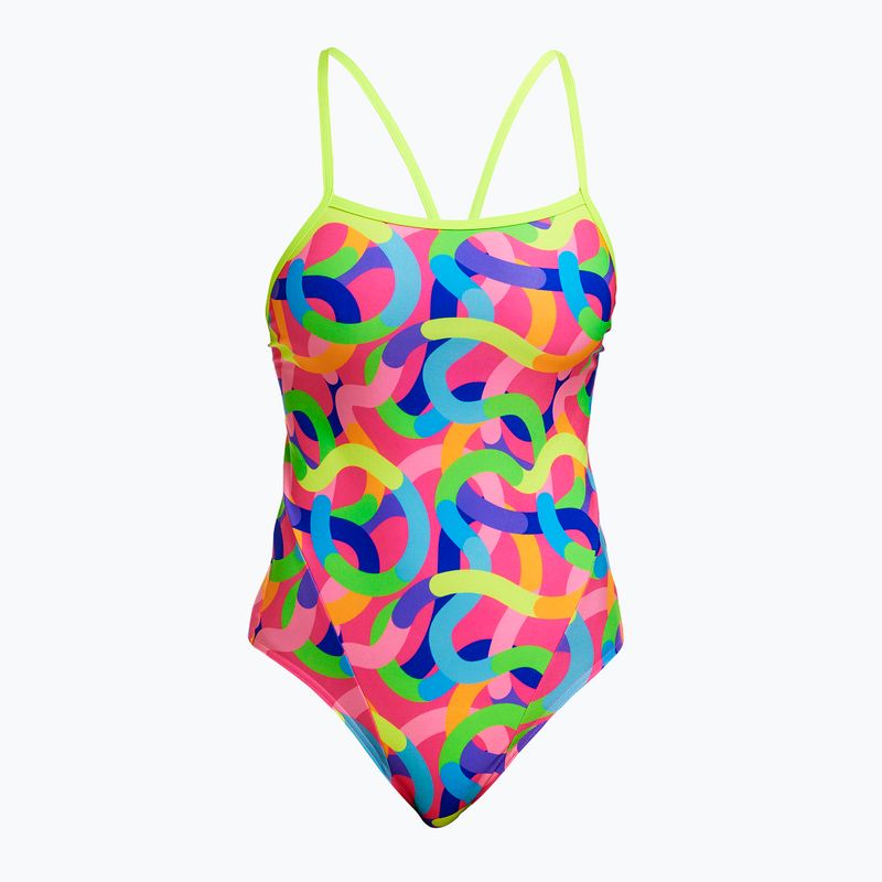 Damen Funkita Single Strap One Piece Curly Wurly Badeanzug