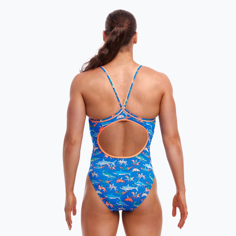 Damen einteiliger Badeanzug Funkita Diamond Back One Piece Flosse schwimmen 3