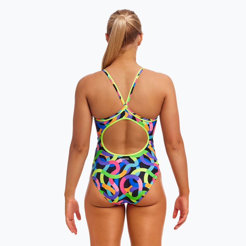 Damen einteiliger Badeanzug Funkita Diamond Back One Piece hat Würmer 3