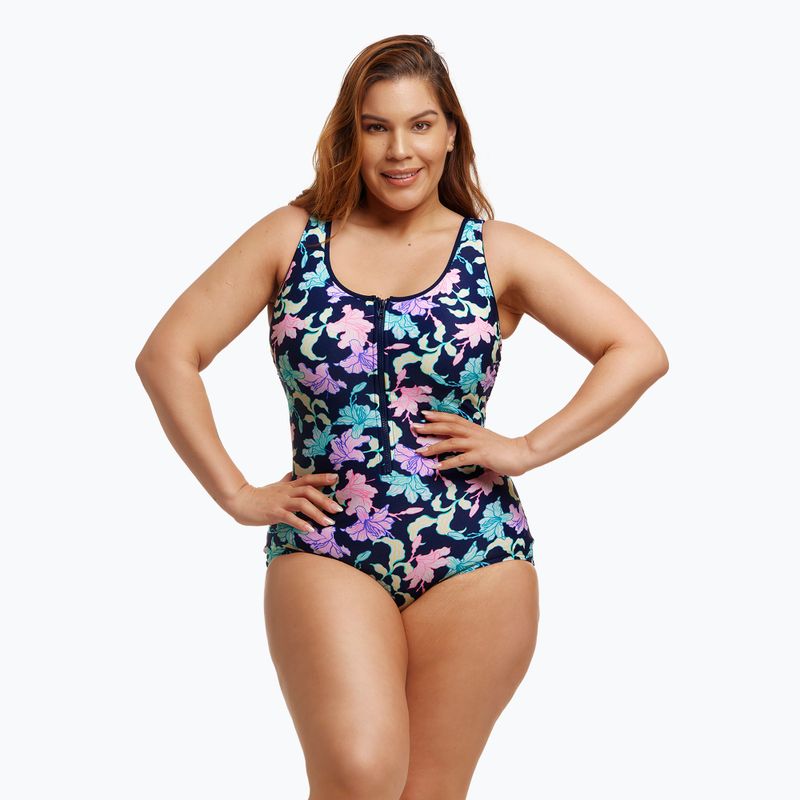 Damen-Badeanzug Funkita Zip Front One Piece schnell fließen 4