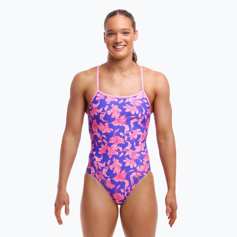 Damen-Badeanzug Funkita Single Strap One Piece perfekt Blütenblatt 2