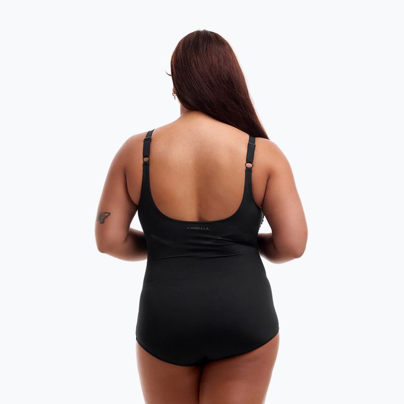 Funkita Scoop Neck One Piece Damen-Badeanzug Still Schwarz 5