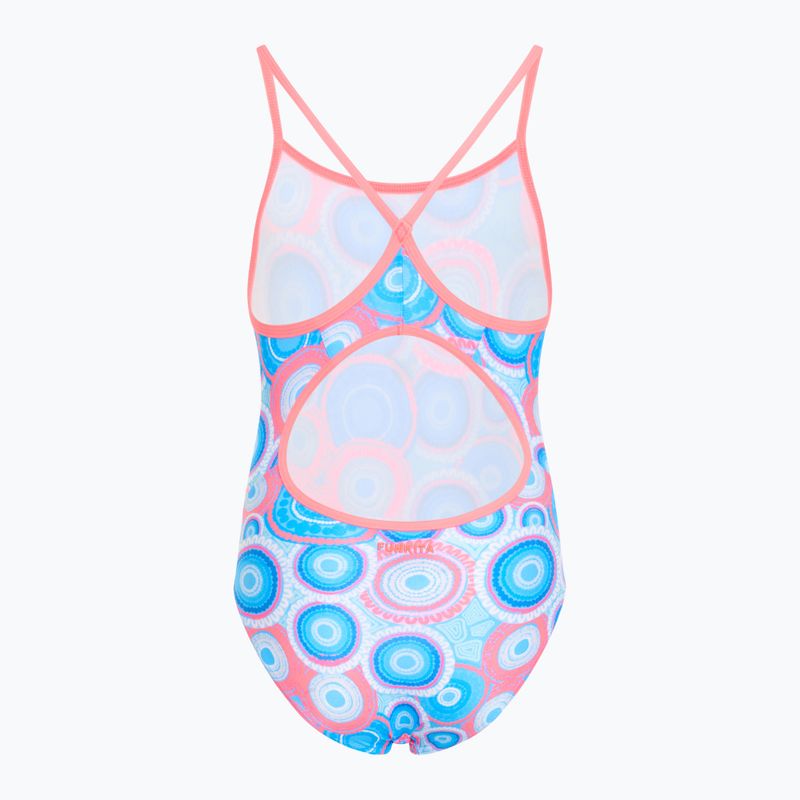 Badeanzug Kinder Funkita Diamond Back One Piece bundjalung blue 2