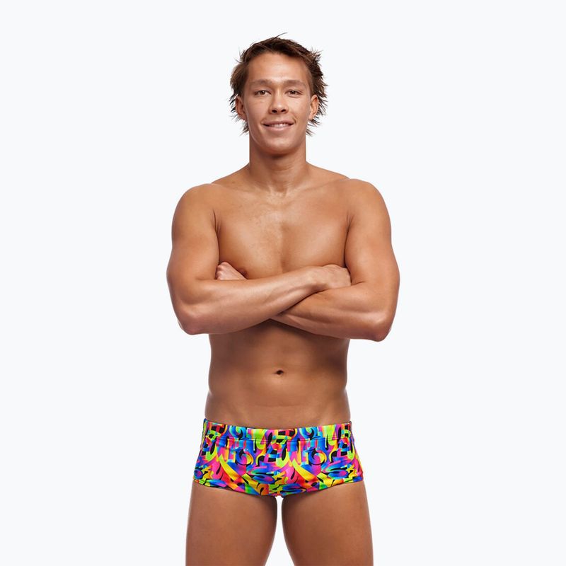 Schwimm-Boxershorts Herren Funky Trunks Sidewinder Trunks colour funk