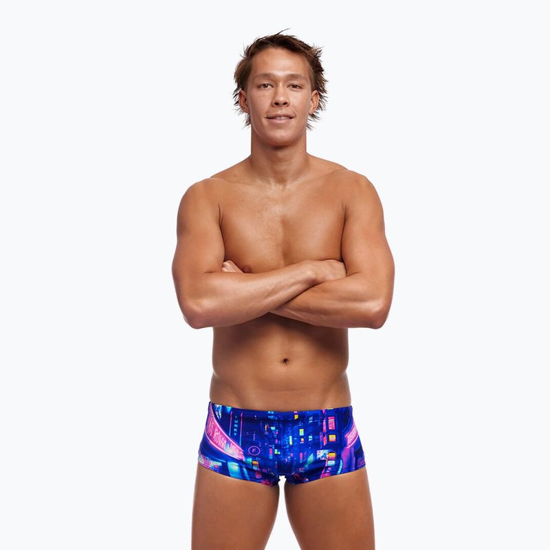 Herren-Schwimmboxer Funky Trunks Sidewinder Trunks cyber city