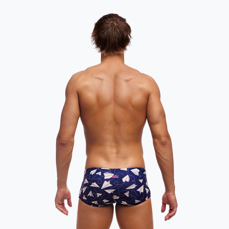Schwimm-Boxershorts Herren Funky Trunks Classic Trunks paper plain 2
