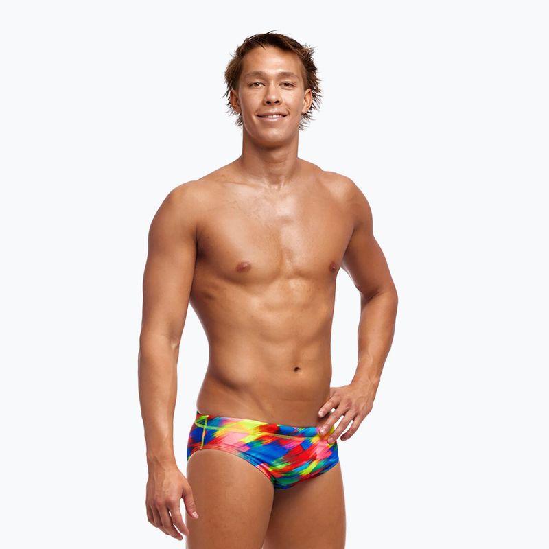 Herren Badeslip Funky Trunks Classic Brief gestreift