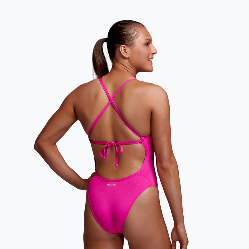 Damen-Einteiler Badeanzug Funkita Tie Me Tight One Piece candy 2