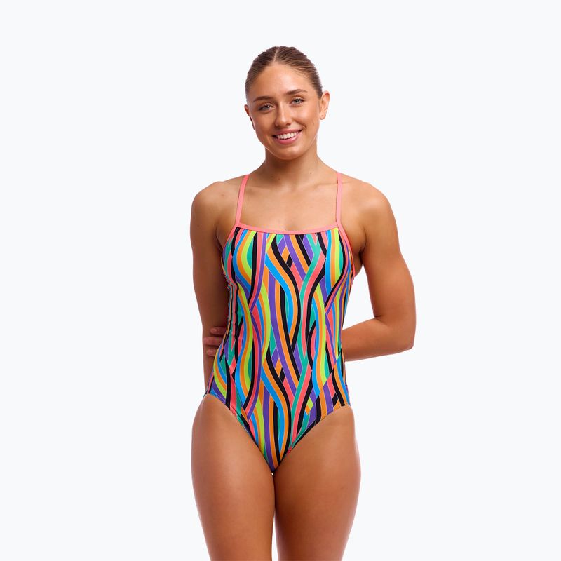 Damen Funkita Single Strap One Piece Curl Badeanzug 4