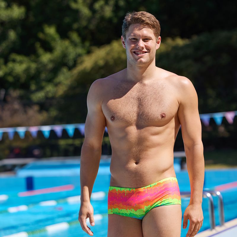 Herren-Schwimmboxer Funky Trunks Sidewinder Trunks melting mayhem 9