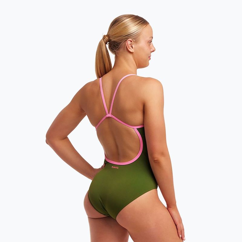 Women's Funkita Single Strap One Piece Badeanzug glamo camo 2