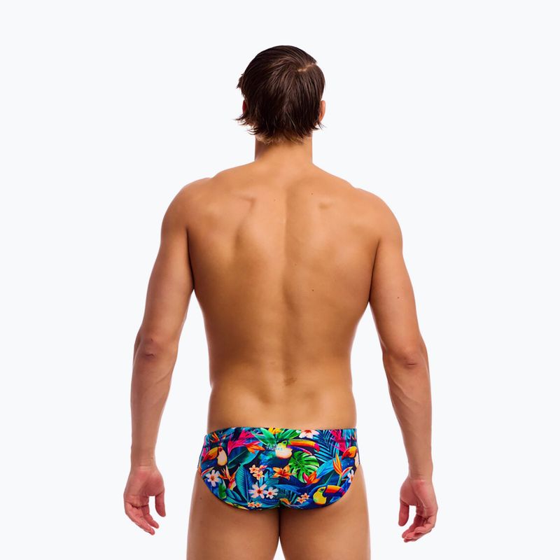 Herren-Badehose Funky Trunks Seamed Briefs birdie wordie 3