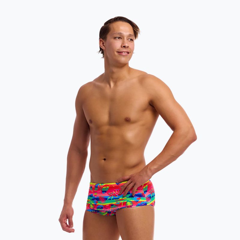Herren-Badeboxer Funky Trunks Sidewinder Trunks Free Foliage 2