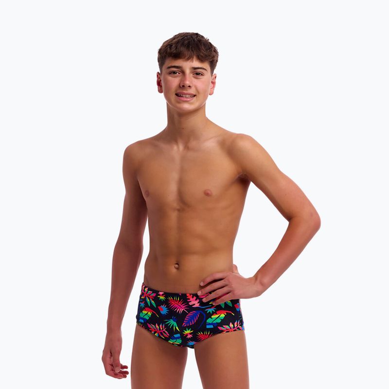 Kinder-Badeboxer Funky Trunks Sidewinder Trunks lost leaf 2