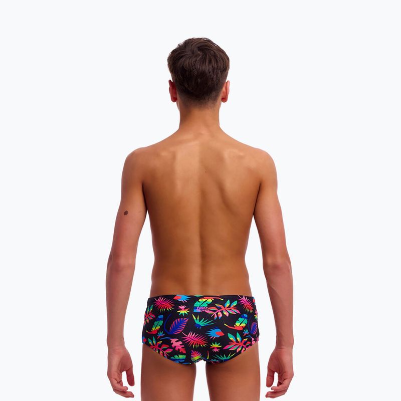 Kinder-Badeboxer Funky Trunks Sidewinder Trunks lost leaf 3