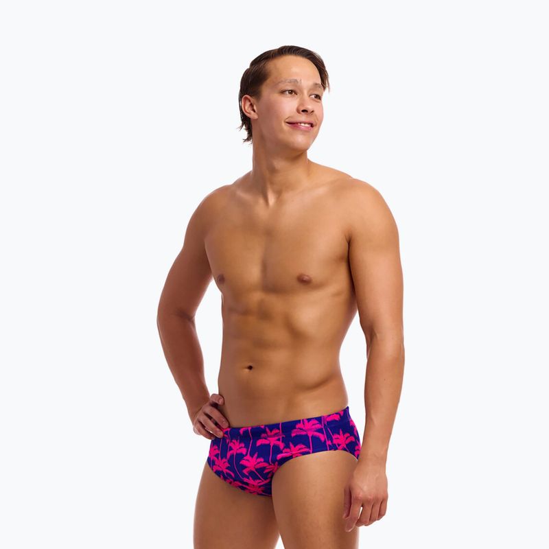 Herren-Badeslip Funky Trunks Classic Brief pinky palms 2