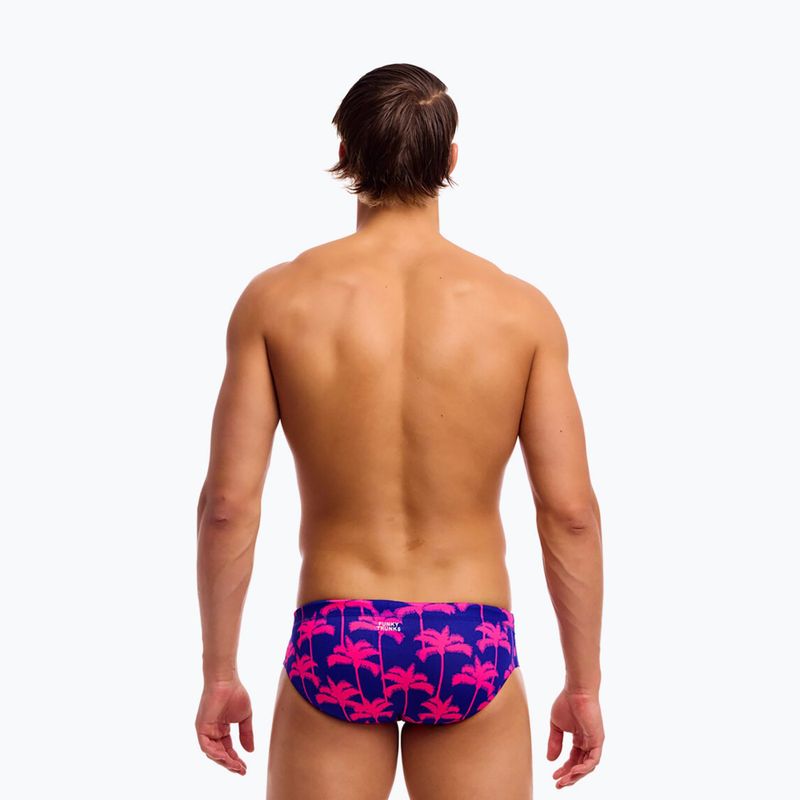 Herren-Badeslip Funky Trunks Classic Brief pinky palms 3