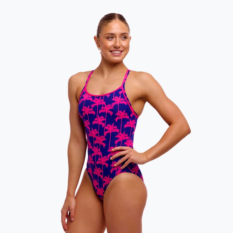 Damen-Badeanzug Funkita Diamond Secure One Piece Pinky Palms 2
