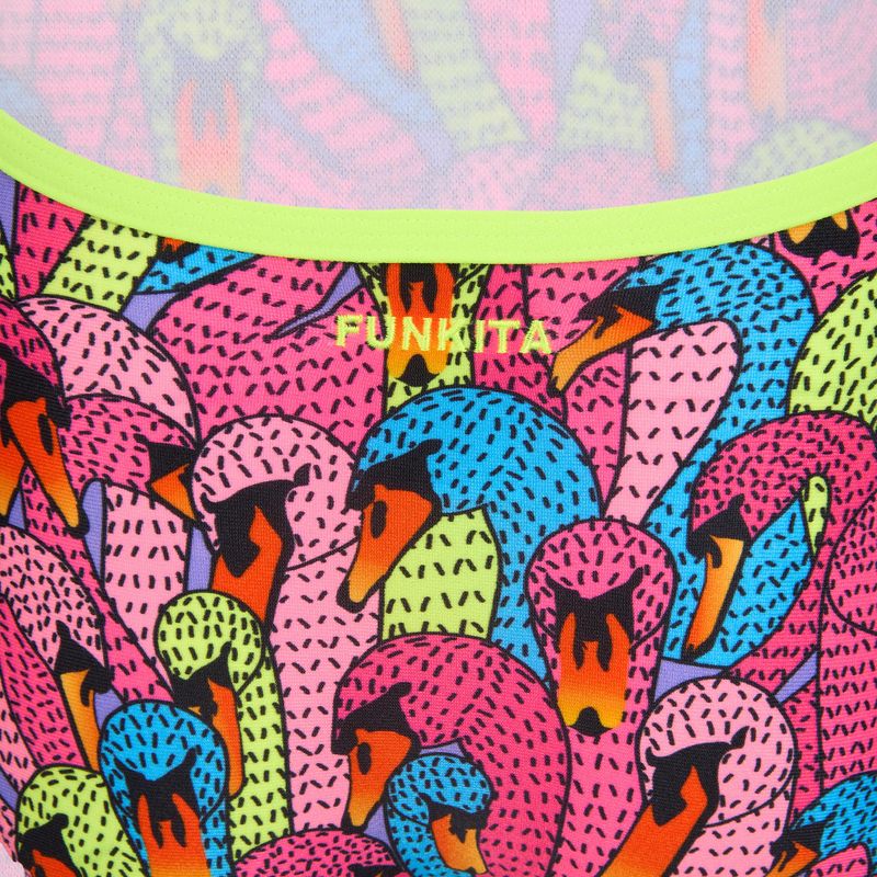 Kinder-Badeanzug Funkita Single Strap One Piece Swan City 3