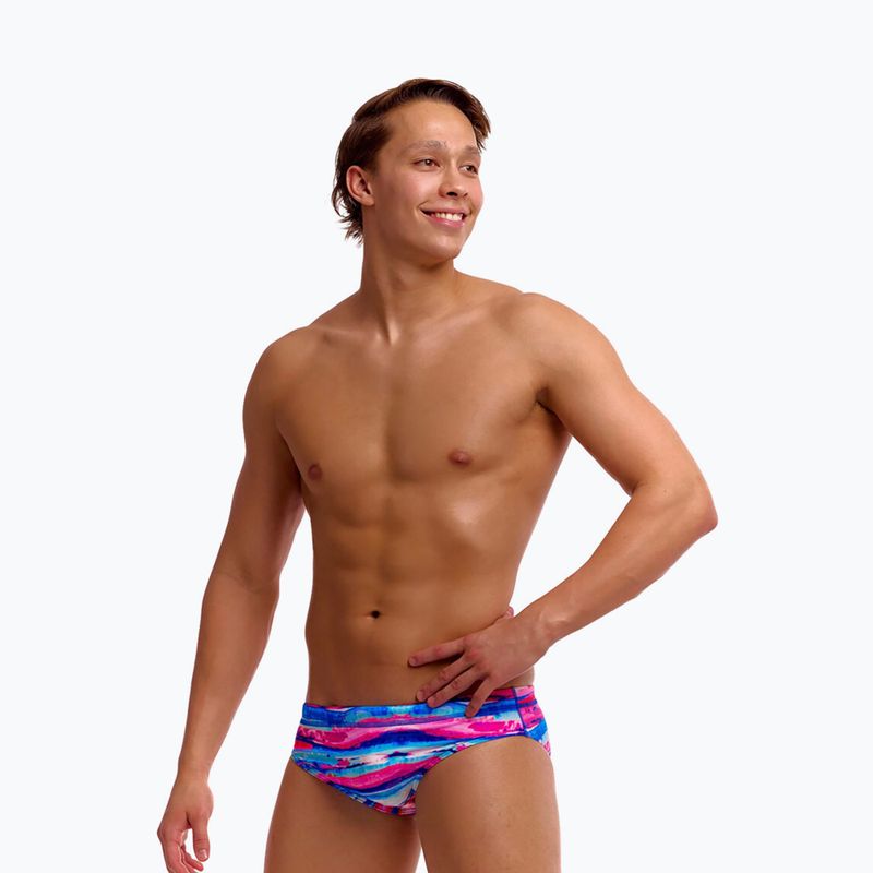 Badeslip Herren Funky Trunks Classic Brief colour cutaway 3