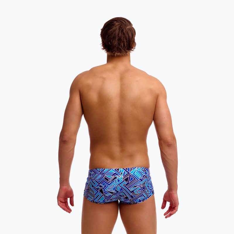 Herren-Schwimm-Boxershorts Funky Trunks Classic Trunks blue bits 3
