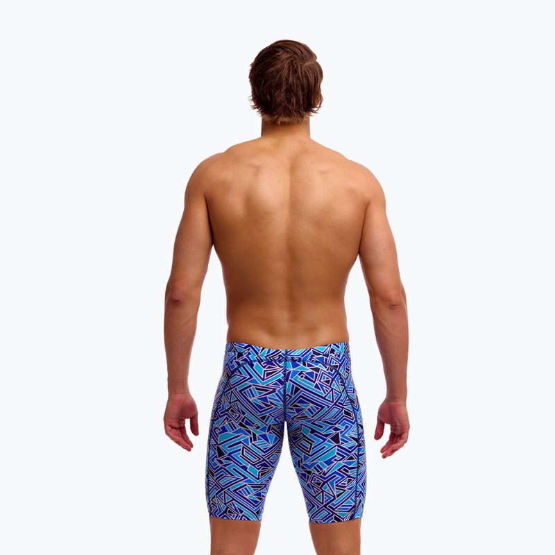 Schwimm-Jammer Herren Funky Trunks Training Jammers blue bits 3