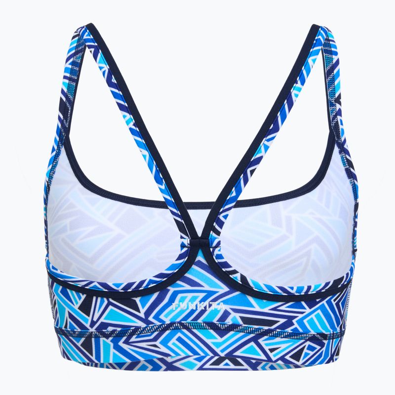 Bikinioberteil Funkita Sports Top blue bits 2