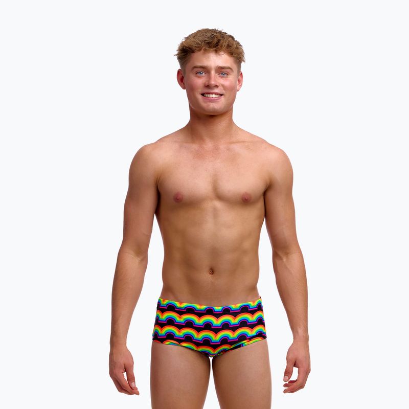 Badeshorts Kinder Funky Trunks Sidewinder Trunks rainbowie 2