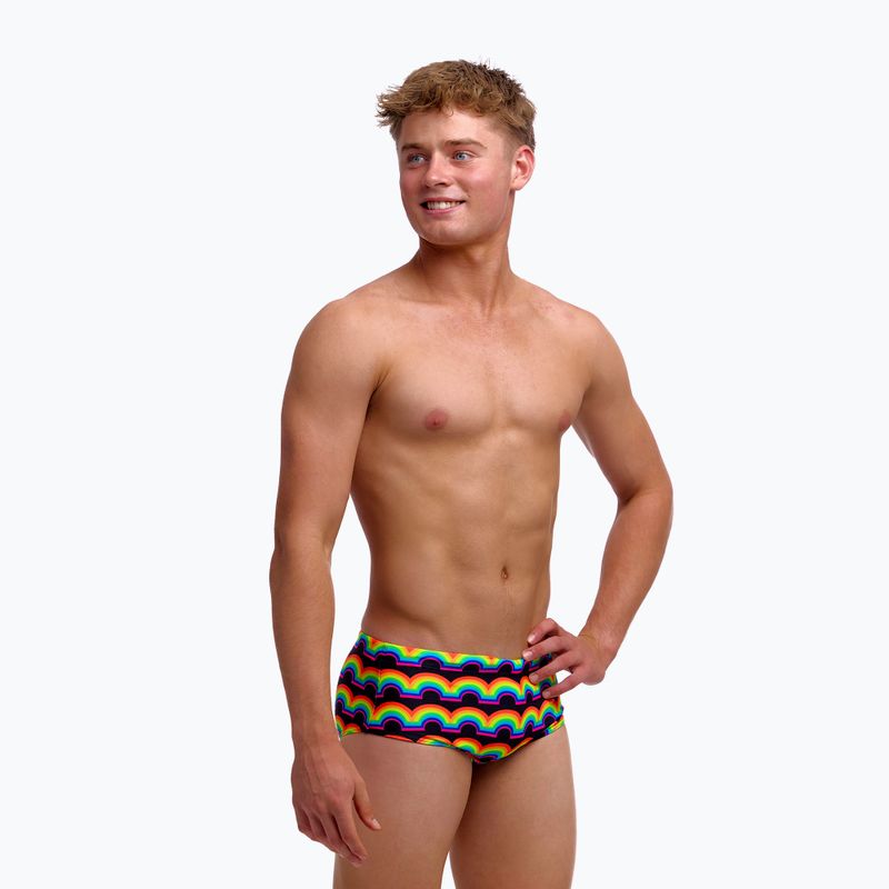 Badeshorts Kinder Funky Trunks Sidewinder Trunks rainbowie 3