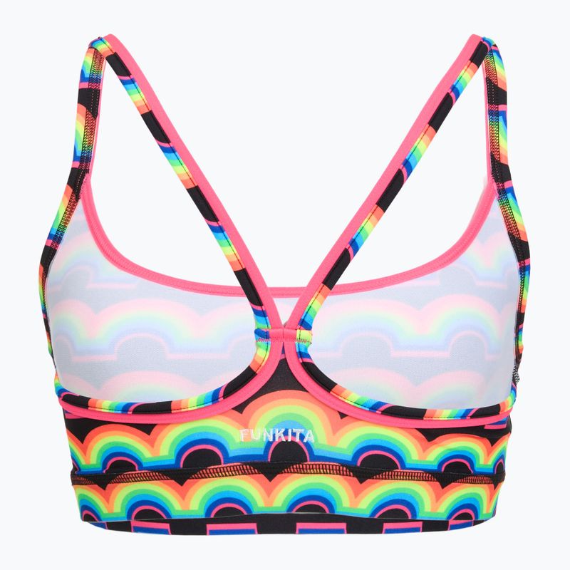 Bikinioberteil Funkita Sports Top rainbowie 2