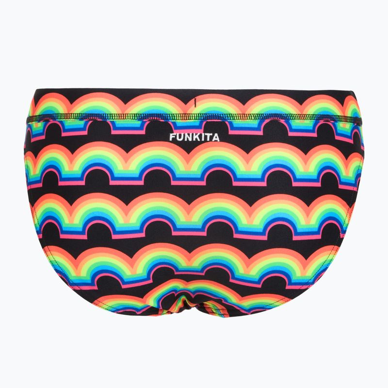 Badehose Funkita Sports Brief rainbowie 2