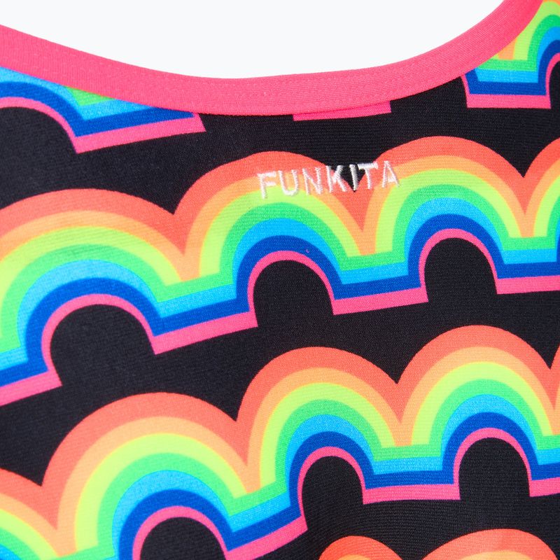 Damen Badeanzug Funkita Strapped In One piece rainbowie 3
