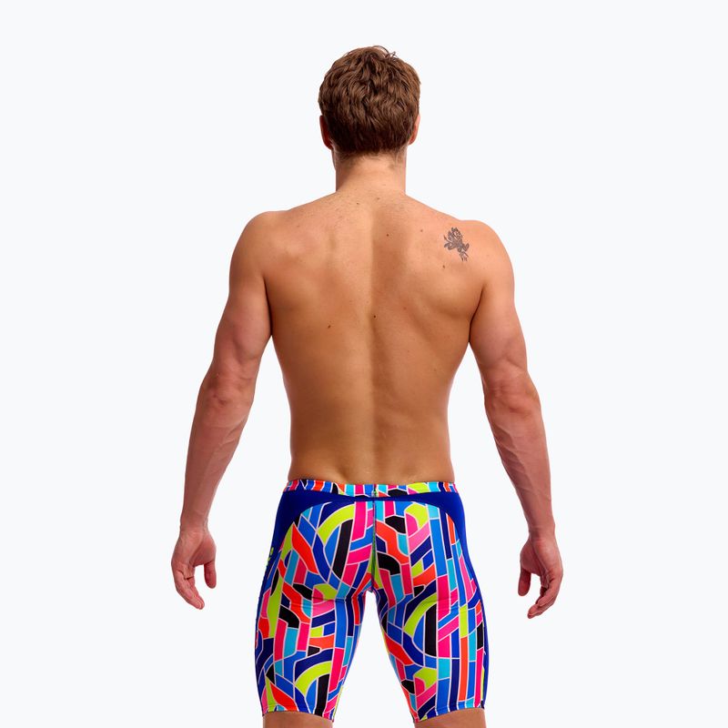 Schwimm-Jammer Herren Funky Trunks Training Jammers fauit lines 4