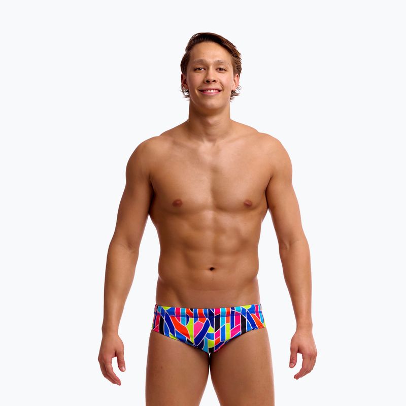 Herren-Badeslips Funky Trunks Classic Brief fault lines 2